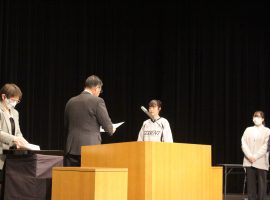 高資格表彰・卒業式予行