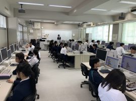 八戸西高校で特別授業を行いました！